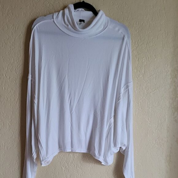 FREE PEOPLE Alameda Ivory Slouchy Oversized Pullover Top Size Small - Picture 9 of 13